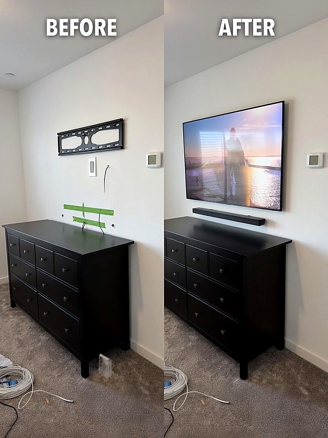 Before & After · Bedroom Install