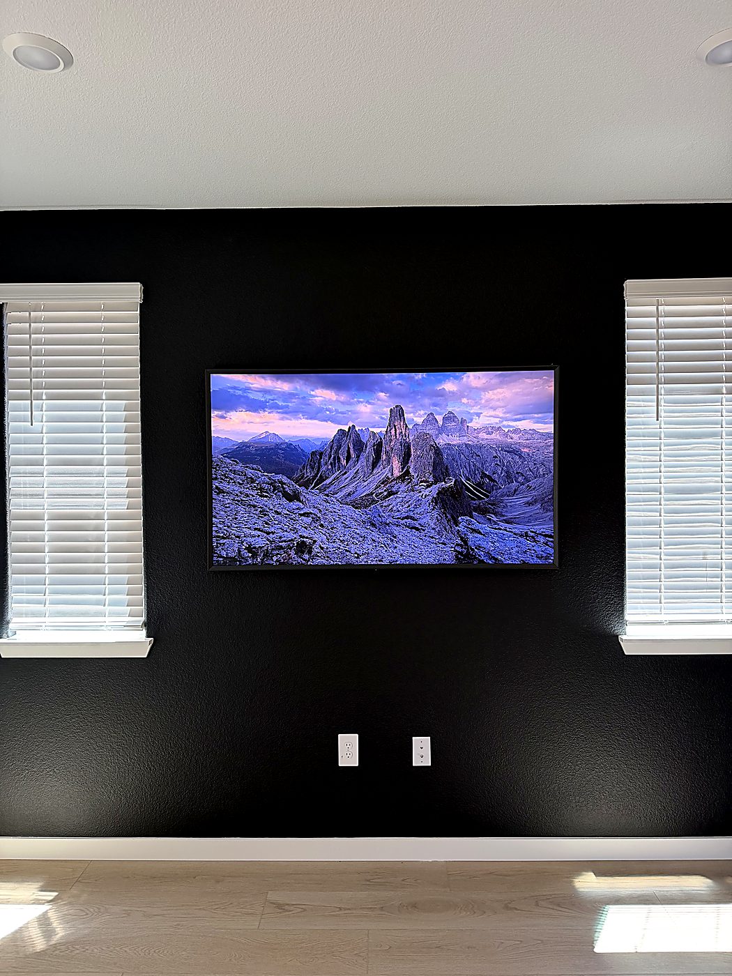 Frame TV · Black Accent Wall